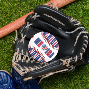 Balle De Baseball 4 juillet Fête de l'indépendance américaine