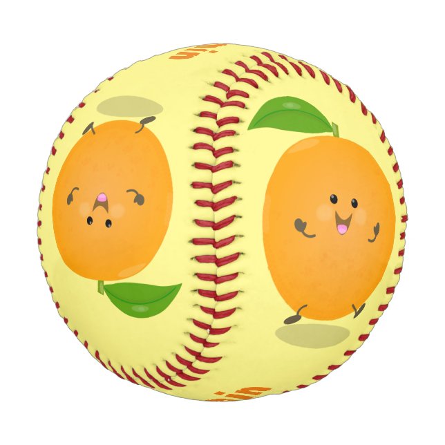 Balle De Baseball Agréable agrumes d'orange (Angle)