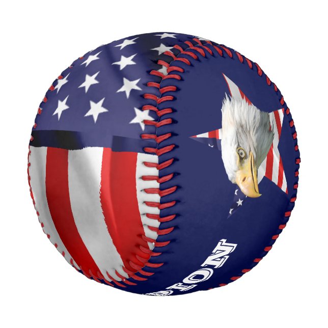 Balle De Baseball Aigle à chaume, Drapeau américain, Étoile (Angle)