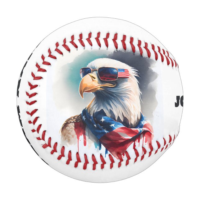 Balle De Baseball Aigle patriotique (Devant Gauche)