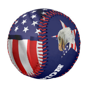 Balle De Baseball Aigle Vigilant, Drapeau Américain, Étoile