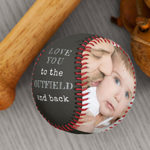 Balle De Baseball Aimez-vous à l'Outfield et la photo noire