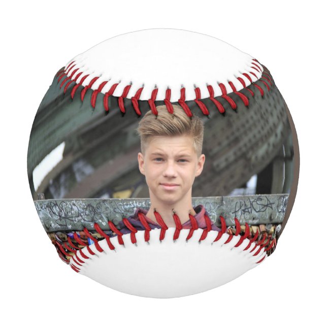 BALLE DE BASEBALL AJOUTER PHOTO CADEAU DE BASEBALL PERSONNALISÉ (Devant)