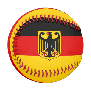 Balle De Baseball Allemagne Drapeau et blason Patriotique