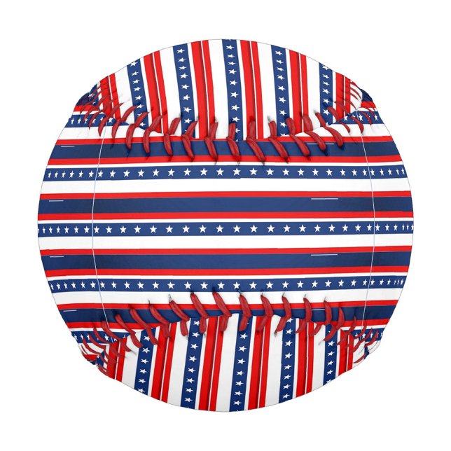 Balle De Baseball America Flag Design Baseball (America Flag Colors baseball!)