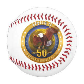 Balle De Baseball Apollo 11 50e Anniversaire Aigle d'or et Lune -