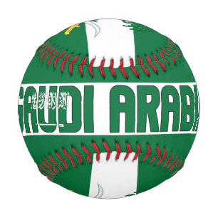 Balle De Baseball Arabie Saoudite Drapeau et blason patriotique