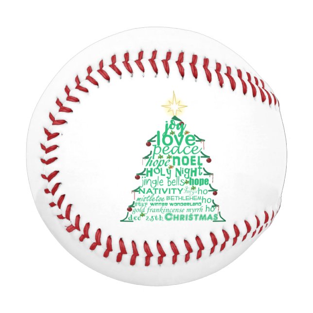 Balle De Baseball Arbre de Noël (Devant Gauche)