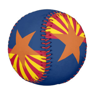 Balle De Baseball Arizona Drapeau : Réglage de Star Sun, État du cui