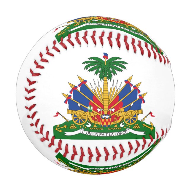Balle De Baseball Armoiries d'Haïti (Dos Droite)