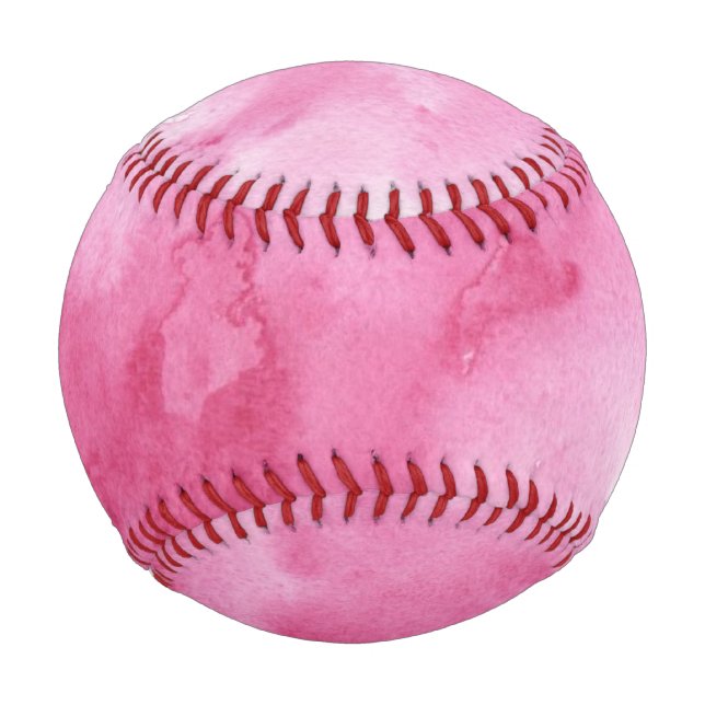 Balle De Baseball arrière - plan d'aquarelle rose pour votre (Devant)