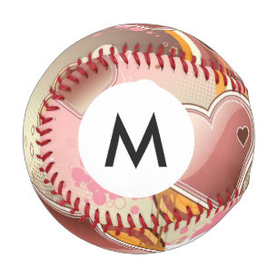 Balle De Baseball Arrière - plan de conception monographique