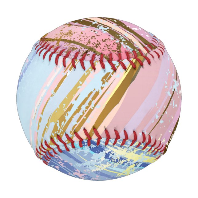 Balle De Baseball Arrière - plan rose texturé (Devant)