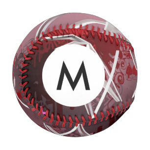 Balle De Baseball Arrière - plans de conception de monogrammes