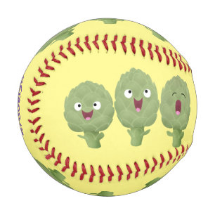 Balle De Baseball Artichauts chantants mignons dessin animé végétal
