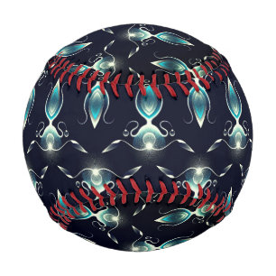 Balle De Baseball Aspect élégant des pierres bleues avec lumière bri