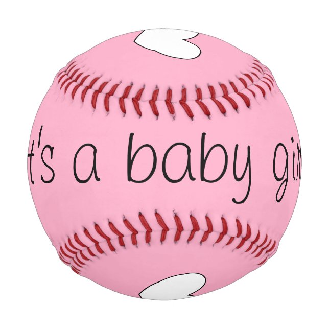 Balle De Baseball baby girl genre révéler baseball par dalDesignNZ (Devant)