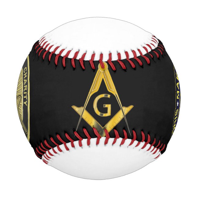 Balle De Baseball Base-ball Freemason (Devant)