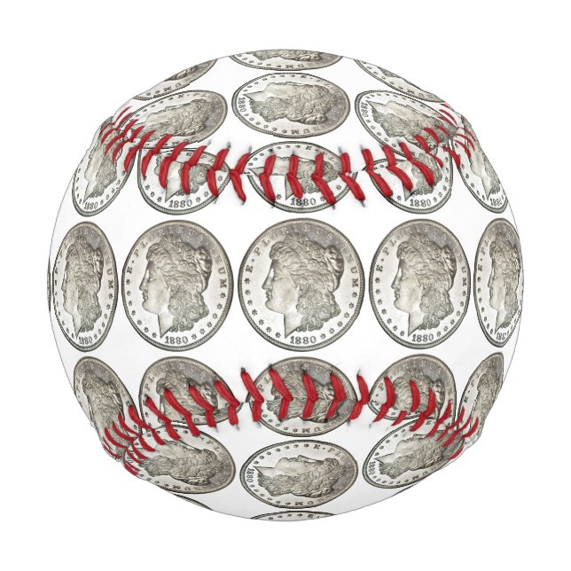 Balle De Baseball Base-ball Morgan Silver Dollar (Devant)