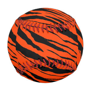 Balle De Baseball Baseball Bande de Tigre - Noir Design 2