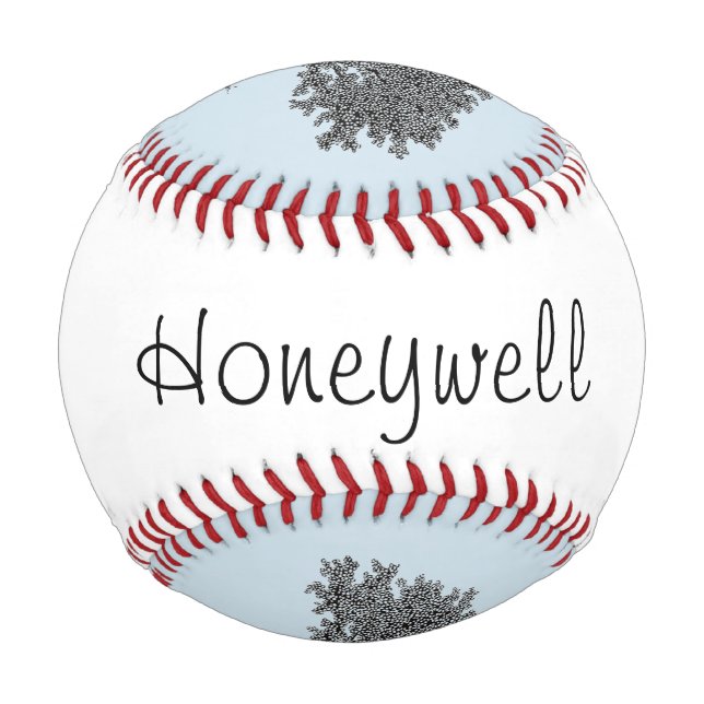 Balle De Baseball Baseball - Chênes avec nom de famille (Dos)