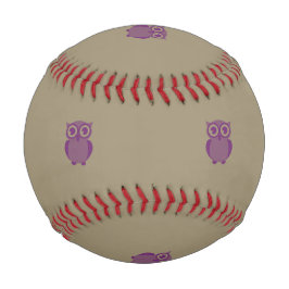 Balle De Baseball Baseball de hibou mauve