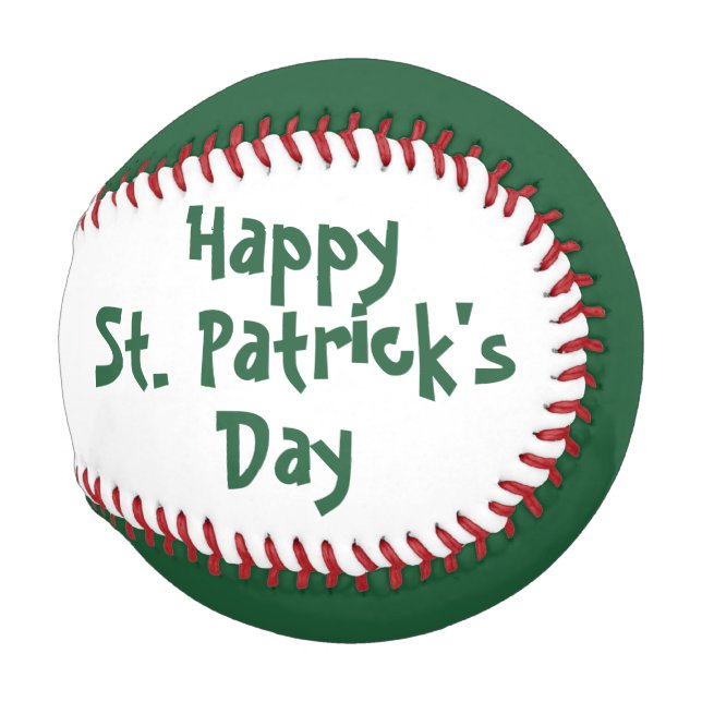 Balle De Baseball Baseball de la Saint Patrick par dalDesignNZ (Dos Gauche)