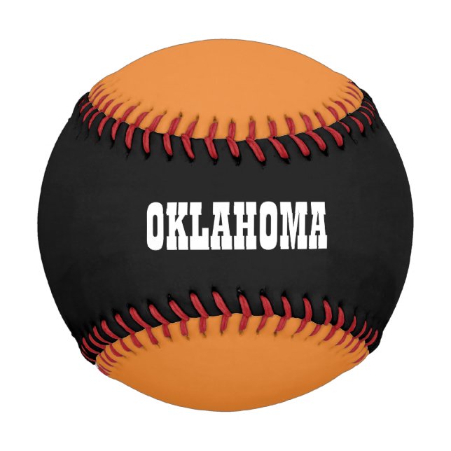 BALLE DE BASEBALL BASEBALL DE L'ÉTAT D'OKLAHOMA (Devant)