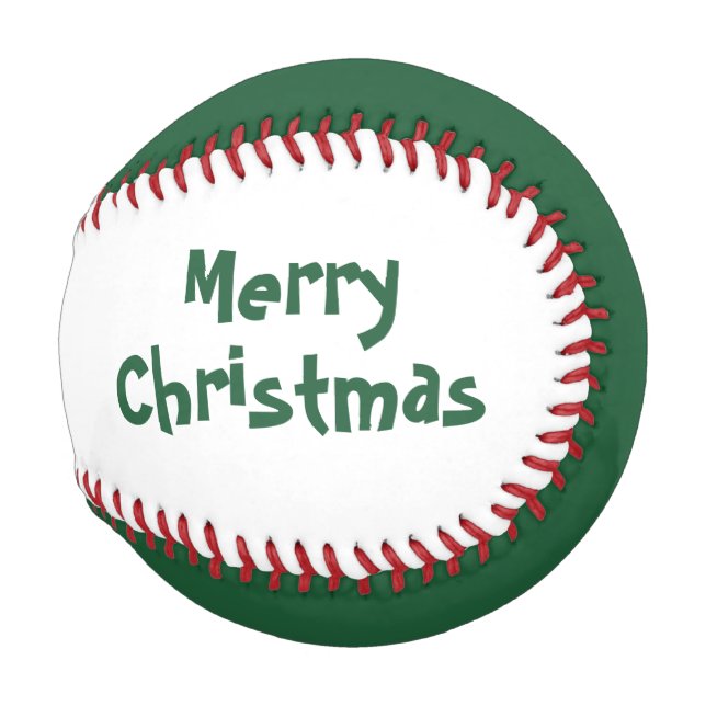 Balle De Baseball Baseball de Noël par dalDesignNZ (Dos Gauche)