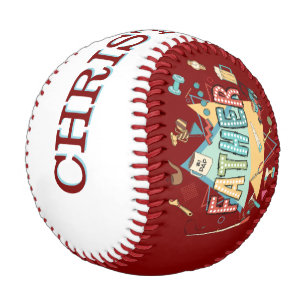 Balle De Baseball Baseball Fête des pères personnalisé