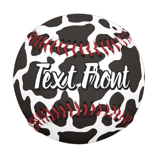 Balle De Baseball Baseball Motif de vache (Devant)