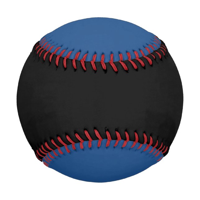 Balle De Baseball Baseball noir et bleu (Dos)