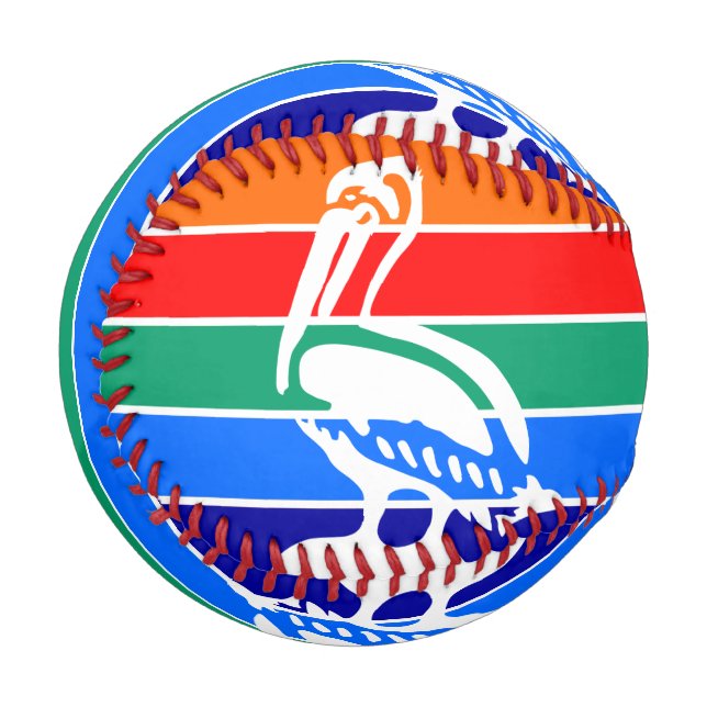 Balle De Baseball Baseball patriotique avec drapeau de Saint-Pétersb (Devant Gauche)