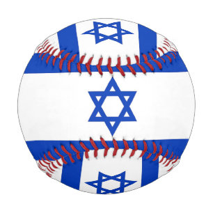 Balle De Baseball Baseball patriotique avec drapeau d'Israël
