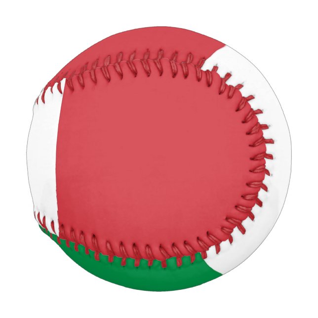 Balle De Baseball Baseball patriotique avec drapeau d'Italie (Devant Droite)