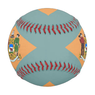 Balle De Baseball Baseball patriotique avec drapeau du Delaware, Éta