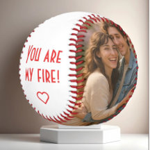 Baseball photo et texte personnalisé - Cadeau pers