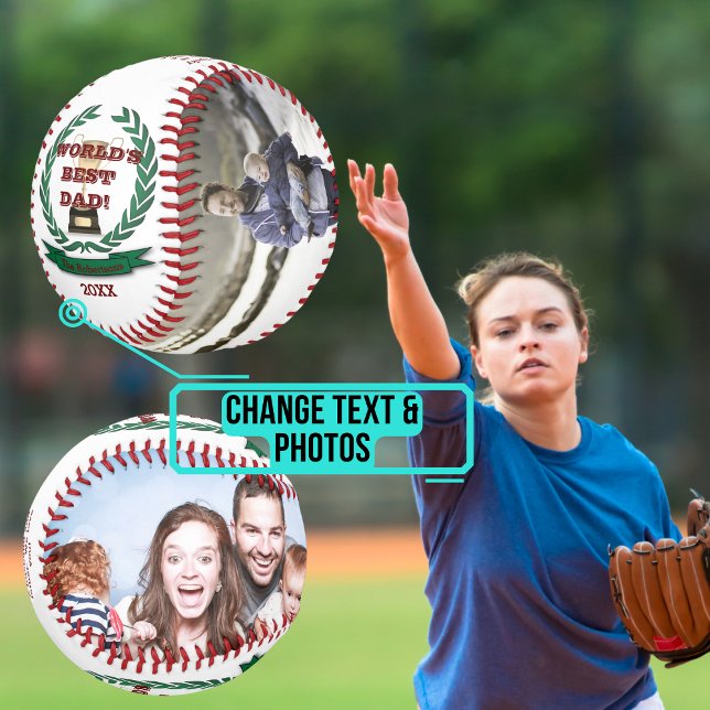 Balle De Baseball Baseball pour le meilleur papa du monde (Please enjoy our design and see the others in the collection.)