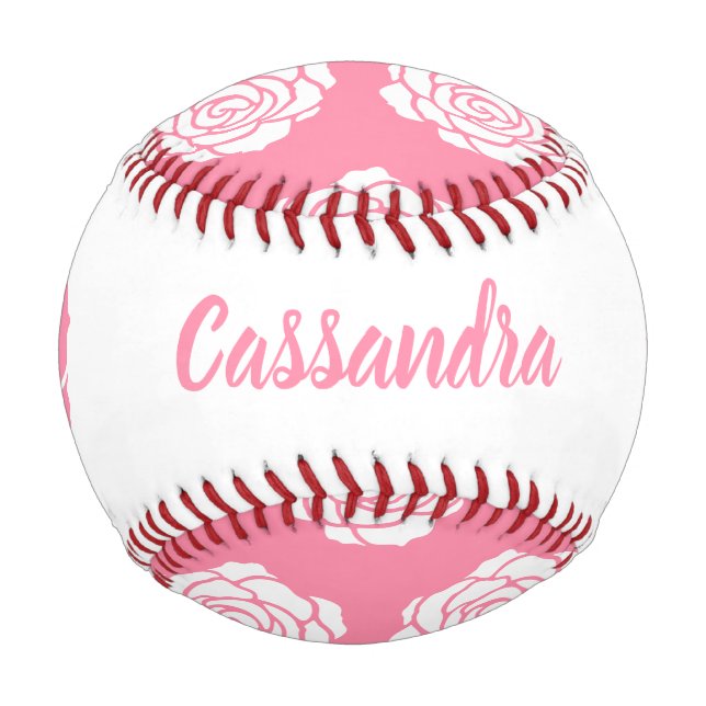 Balle De Baseball Baseball rose (Devant)