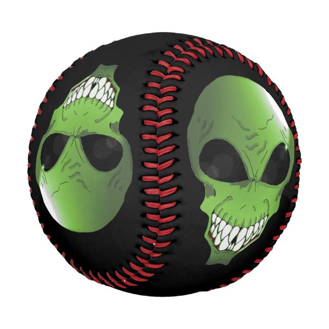 Balle De Baseball Baseball sur mesure Alien vert (Angle)
