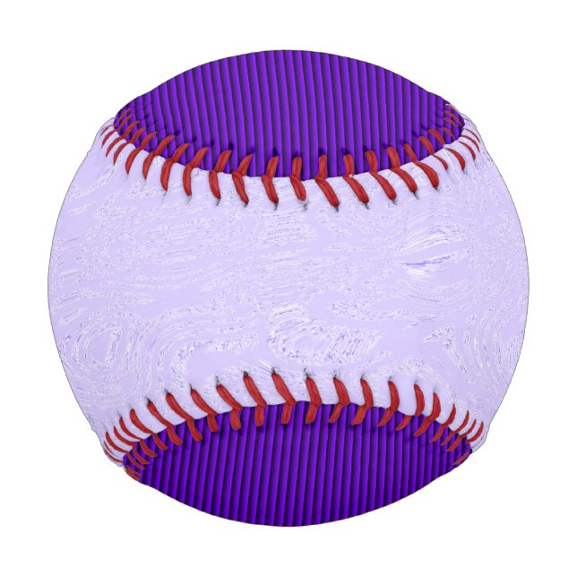 Balle De Baseball Baseball violet à deux tons (Devant)