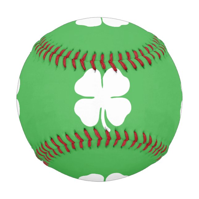 Balle De Baseball Baseball White Clover Leaf (Devant)