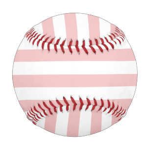 Balle De Baseball Bébé rose couleur rayures vacances Été Pastel