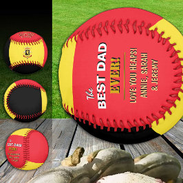 Balle De Baseball Belgique Meilleur Papa, Drapeau Belge, Drapeau pat