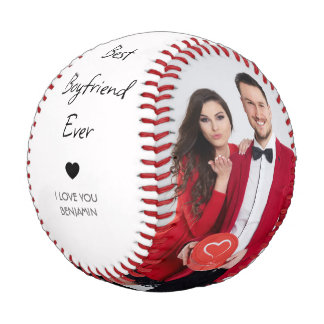 Balle De Baseball Best Boyfriend Ever Personalized Photo Gift | Roma