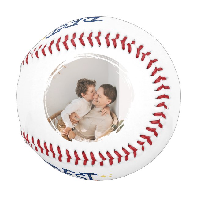 Balle De Baseball 'Best Dad Ever' Fun Father's Day Birthday Gift  (Dos Gauche)