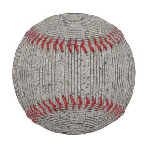 Balle De Baseball Béton Gris Cimetière Trottoir