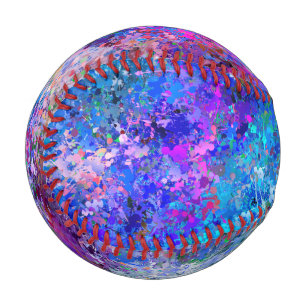 Balle De Baseball Bleu rose Turquoise gouttes Abstraction
