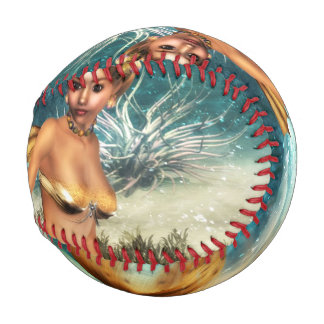 Balle De Baseball Blonde Sirène