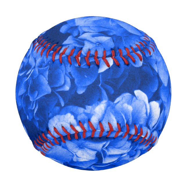 Balle De Baseball Blue Hydrangea Baseball (Devant)